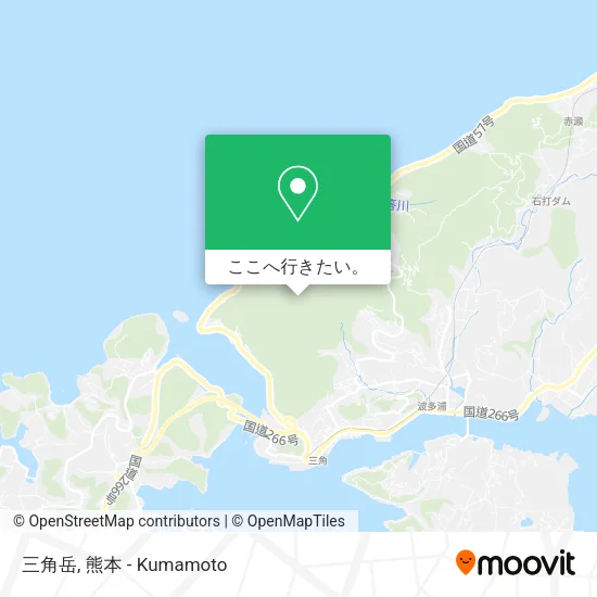 三角岳地図