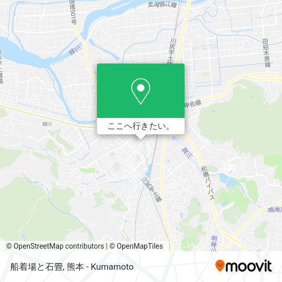 船着場と石畳地図