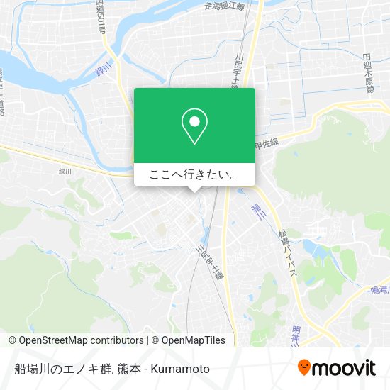 船場川のエノキ群地図