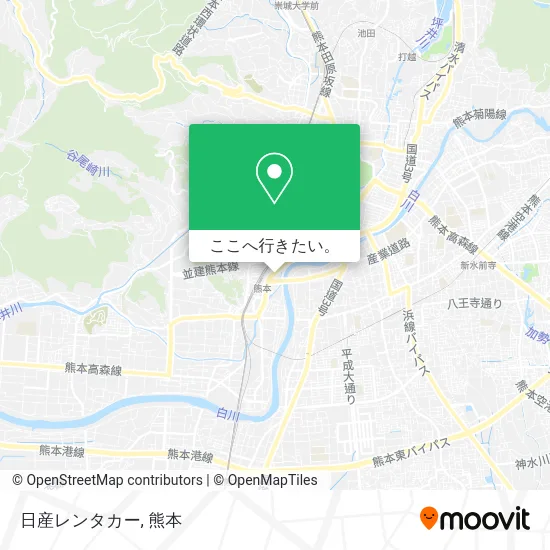 日産レンタカー地図