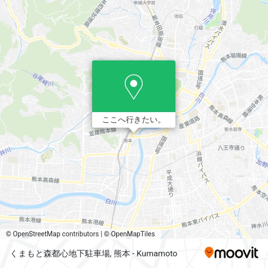 くまもと森都心地下駐車場地図