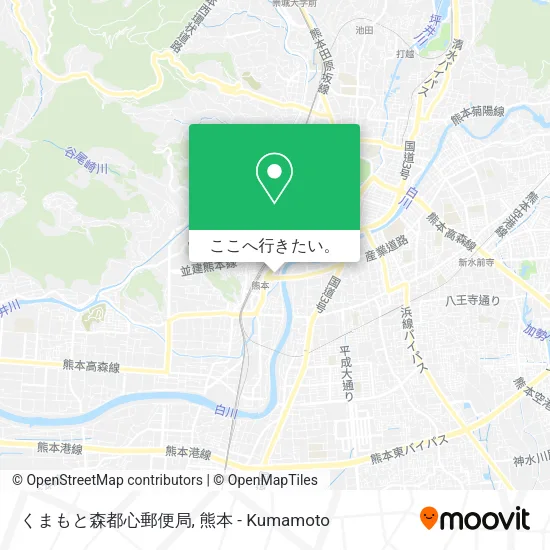 くまもと森都心郵便局地図