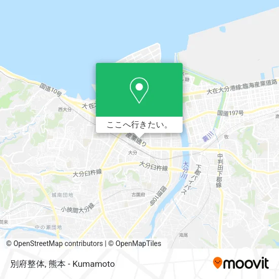 別府整体地図