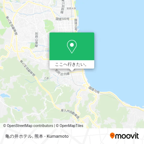亀の井ホテル地図