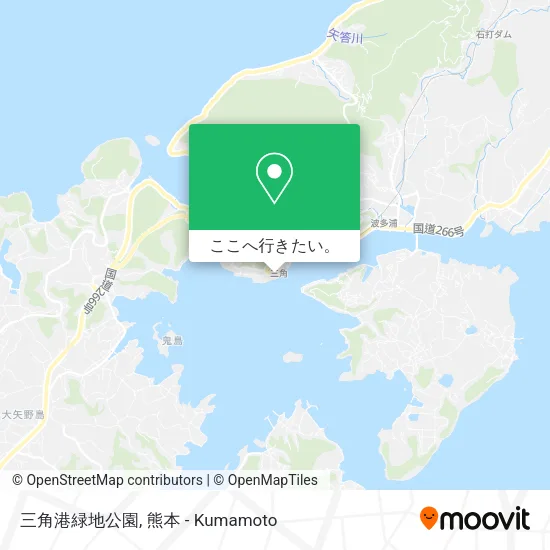 三角港緑地公園地図