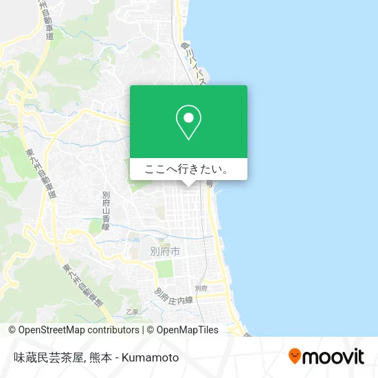 味蔵民芸茶屋地図