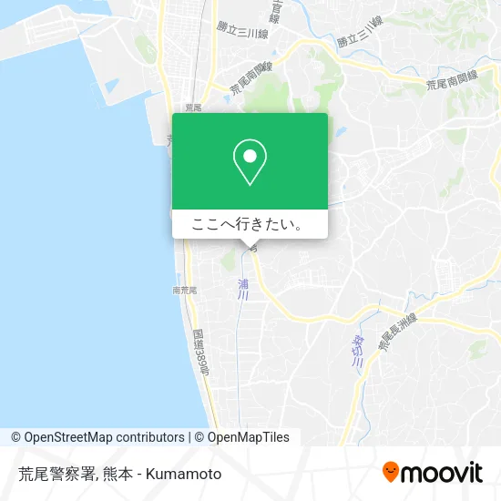 荒尾警察署地図