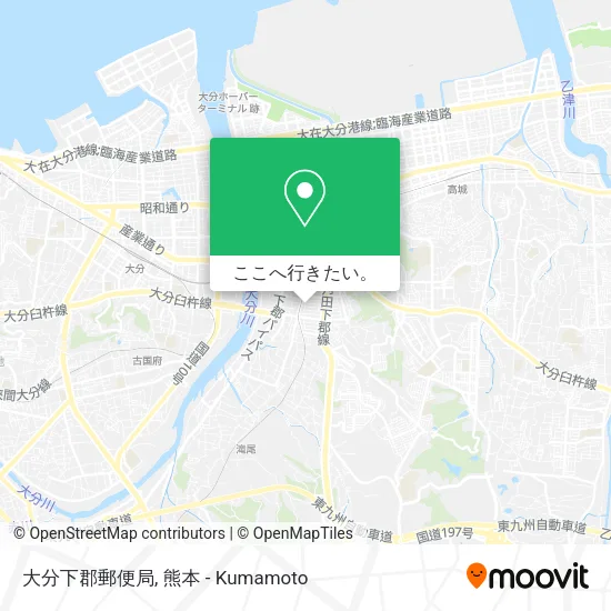 大分下郡郵便局地図