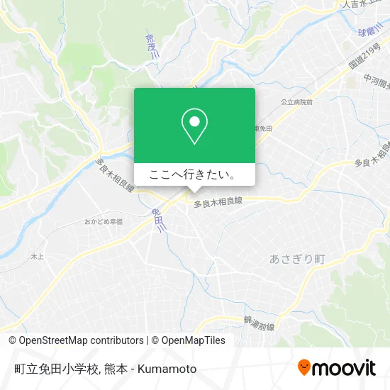 町立免田小学校地図