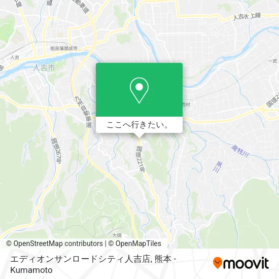 エディオンサンロードシティ人吉店地図