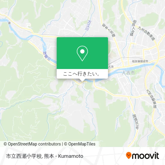 市立西瀬小学校地図