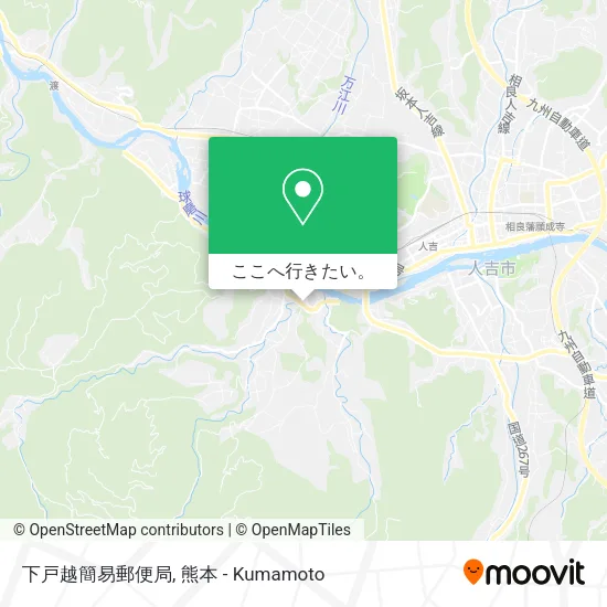 下戸越簡易郵便局地図