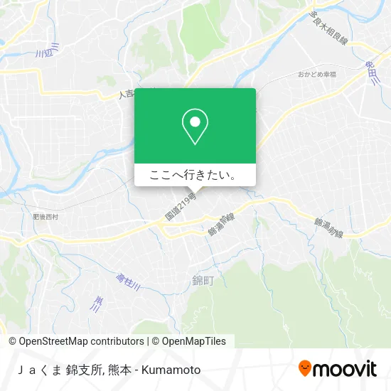 Ｊａくま 錦支所地図