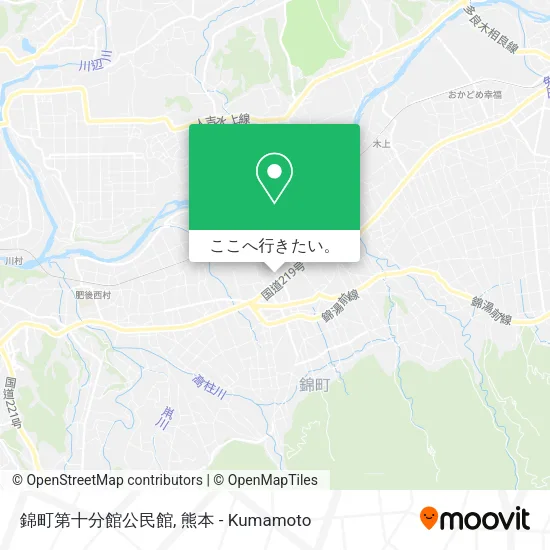 錦町第十分館公民館地図