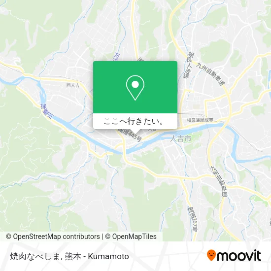 焼肉なべしま地図