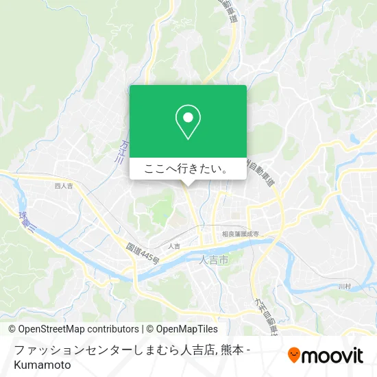 ファッションセンターしまむら人吉店地図