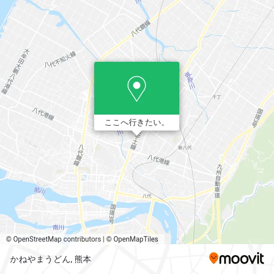 かねやまうどん地図
