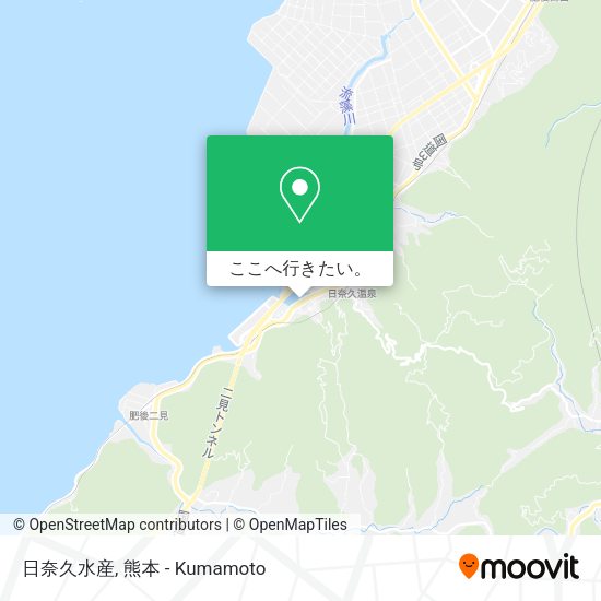 日奈久水産地図