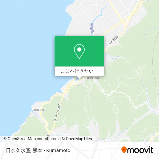 日奈久水産地図