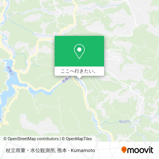 杖立雨量・水位観測所地図