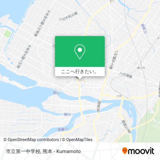 市立第一中学校地図
