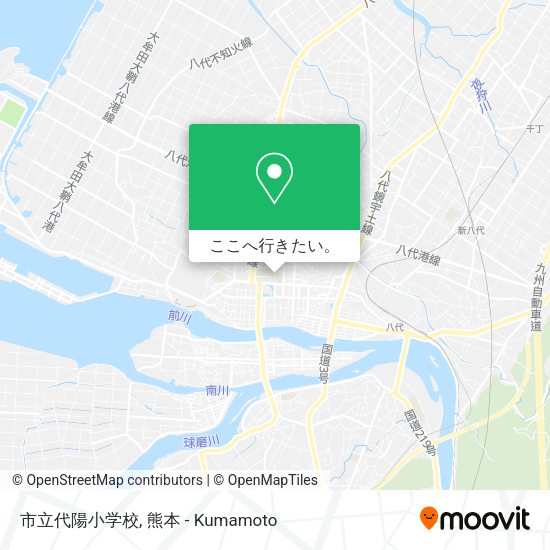 市立代陽小学校地図