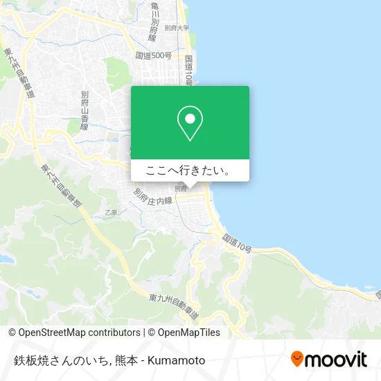 鉄板焼さんのいち地図