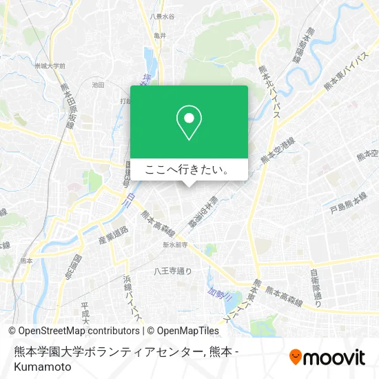 熊本学園大学ボランティアセンター地図