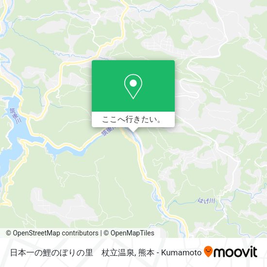 日本一の鯉のぼりの里　杖立温泉地図