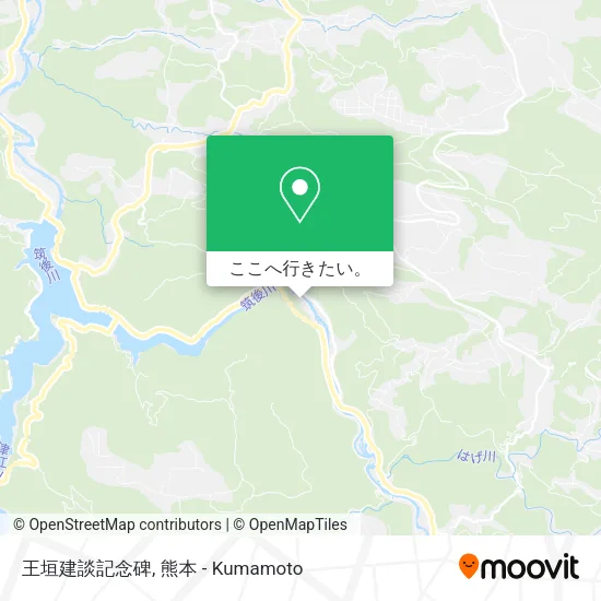 王垣建談記念碑地図