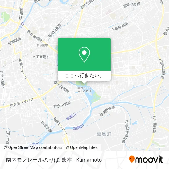 園内モノレールのりば地図