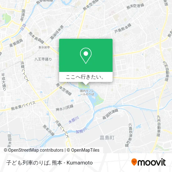 子ども列車のりば地図