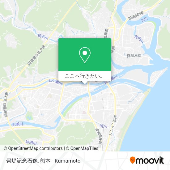 畳堤記念石像地図