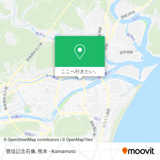 畳堤記念石像地図