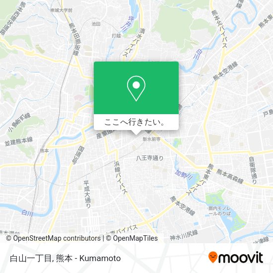 白山一丁目地図