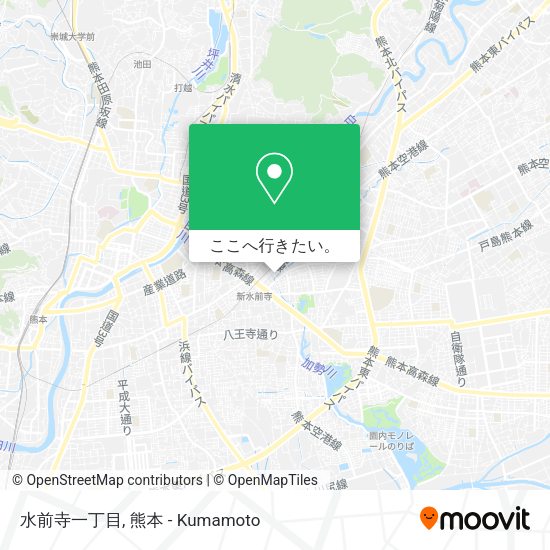 水前寺一丁目地図