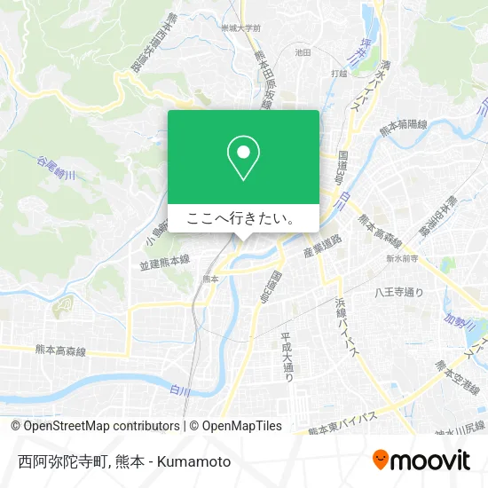 西阿弥陀寺町地図