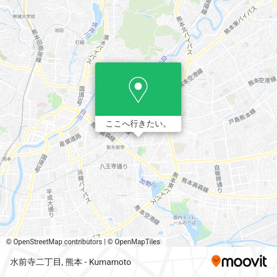 水前寺二丁目地図
