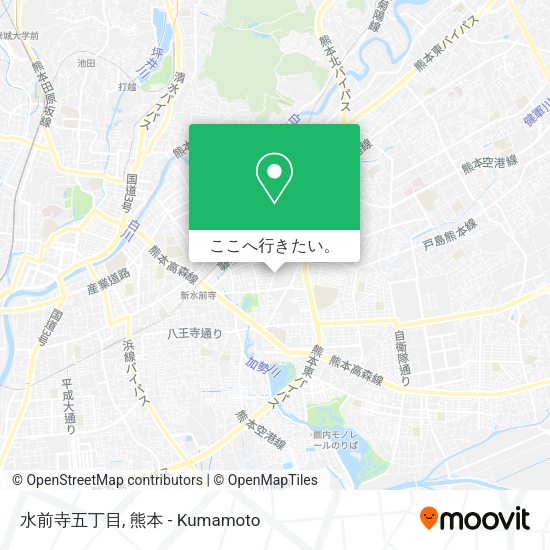 水前寺五丁目地図