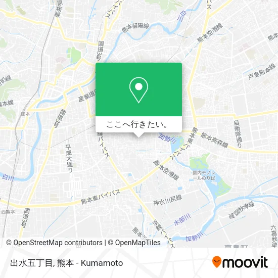 出水五丁目地図