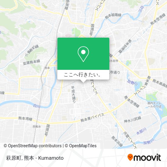 萩原町地図