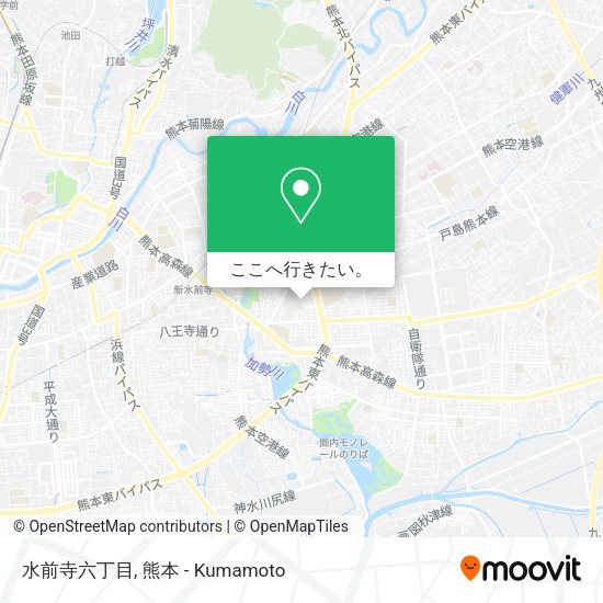 水前寺六丁目地図
