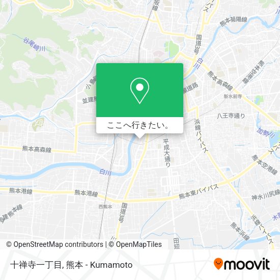 十禅寺一丁目地図