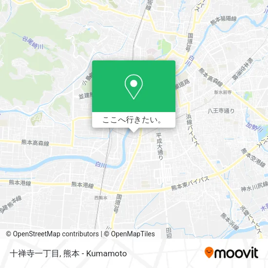 十禅寺一丁目地図