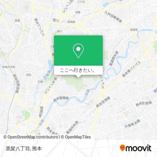 黒髪八丁目地図