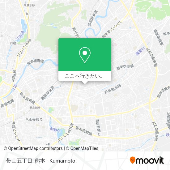 帯山五丁目地図