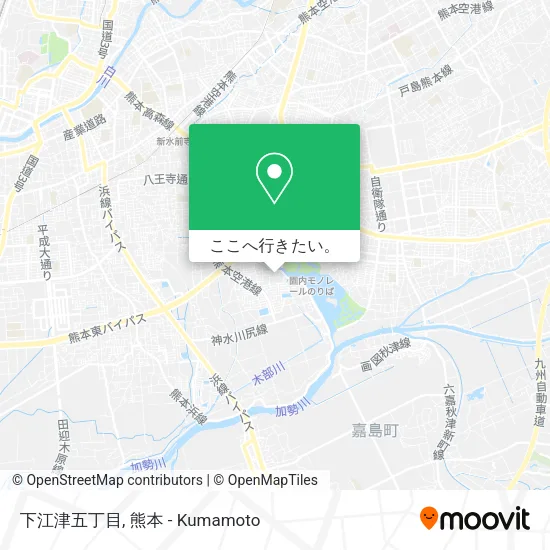 下江津五丁目地図