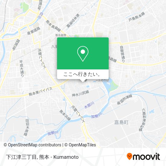 下江津三丁目地図