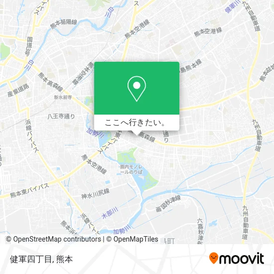 健軍四丁目地図