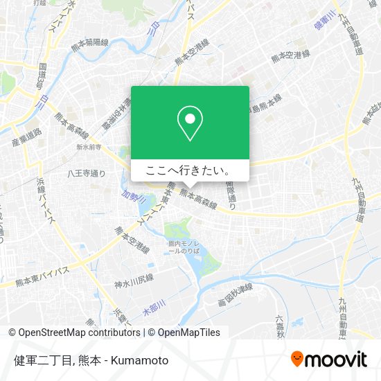 健軍二丁目地図